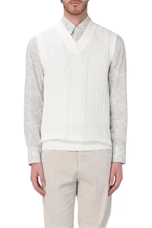 Brunello Cucinelli Hombre, Jerseys, Blanco, Talla: L