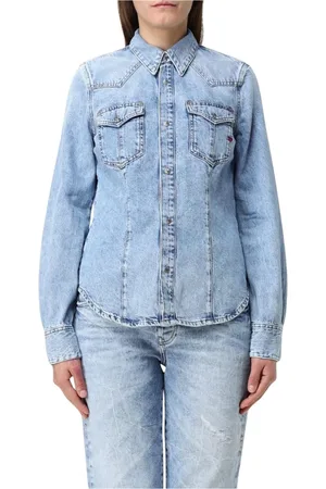 Diesel Mujer, Blusas y Camisas, Azul, Talla: L