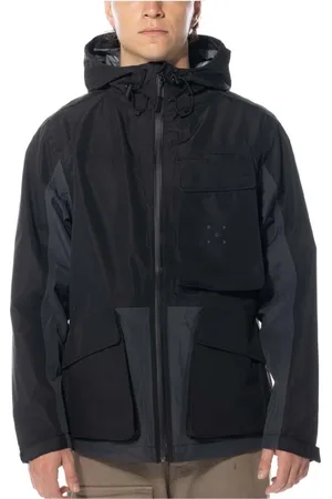 Pop Trading Company Hombre, Chaquetas, Negro, Talla: L