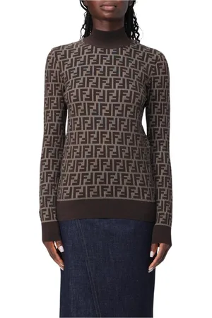 Fendi Mujer, Jerseys, Marrón, Talla: M