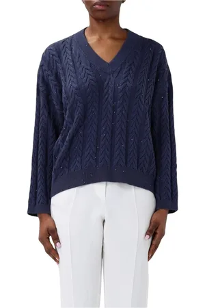 Brunello Cucinelli Mujer, Jerseys, Azul, Talla: M