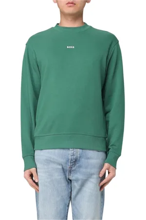 HUGO BOSS Hombre, Sudaderas, Verde, Talla: XL