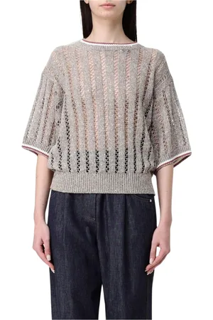Brunello Cucinelli Mujer, Jerseys, Marrón, Talla: XS
