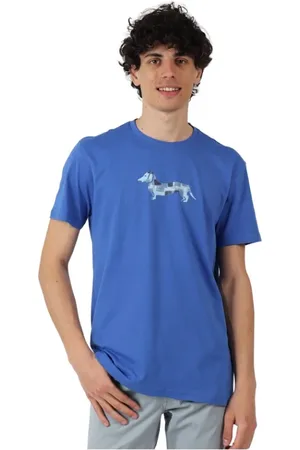 HARMONT&BLAINE Hombre, Camisetas, Azul, Talla: 2XL