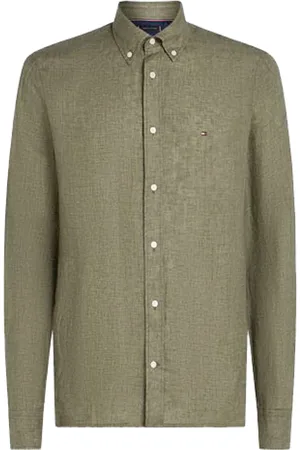 Tommy Hilfiger Hombre, Camisas, Verde, Talla: 3XL