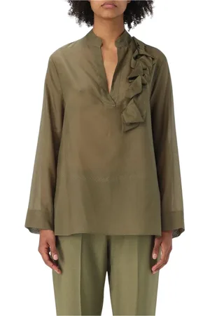 HANITA Mujer, Blusas y Camisas, Verde, Talla: M