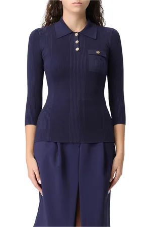 Elisabetta Franchi Mujer, Camisetas, Azul, Talla: L