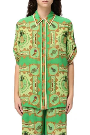 ALÉMAIS Mujer, Blusas y Camisas, Verde, Talla: M
