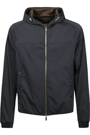 MOORER Hombre, Chaquetas, Azul, Talla: M