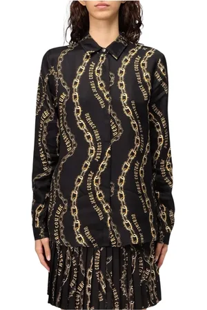 VERSACE Mujer, Blusas y Camisas, Negro, Talla: L