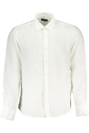 North Sails Hombre, Camisas, Blanco, Talla: M