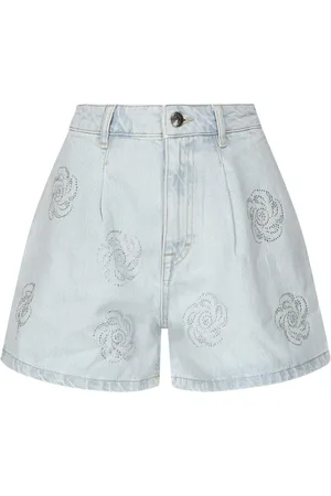 ROTATE Mujer, Pantalones cortos, Azul, Talla: W25