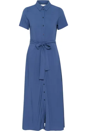 Part Two Mujer, Vestidos, Azul, Talla: XL