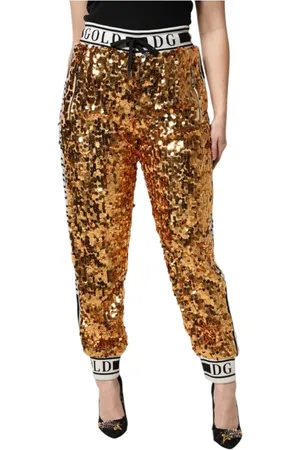 Dolce & Gabbana Mujer, Pantalones, Amarillo, Talla: M