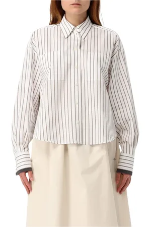 Brunello Cucinelli Mujer, Blusas y Camisas, Blanco, Talla: L
