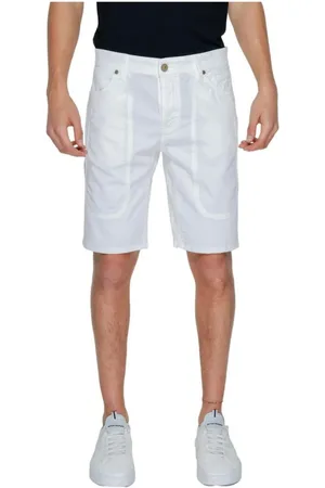 Jeckerson Hombre, Pantalones cortos, Blanco, Talla: W36