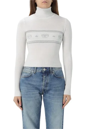 Chiara Ferragni Mujer, Jerseys, Blanco, Talla: L