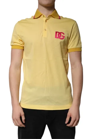 Dolce & Gabbana Hombre, Camisetas, Amarillo, Talla: S