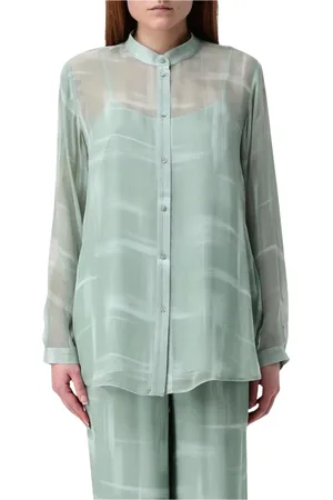 Armani Exchange Mujer, Blusas y Camisas, Verde, Talla: L