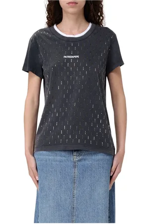 Patrizia Pepe Mujer, Camisetas, Gris, Talla: L