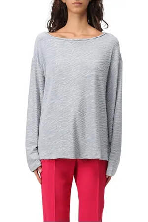 Emporio Armani Mujer, Camisetas, Gris, Talla: M