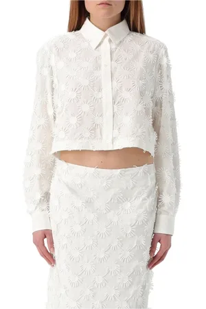 Msgm Mujer, Blusas y Camisas, Blanco, Talla: S