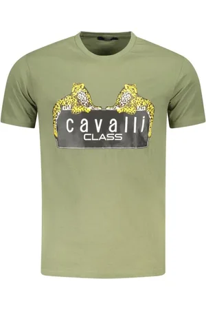 Roberto Cavalli Hombre, Camisetas, Verde, Talla: XL