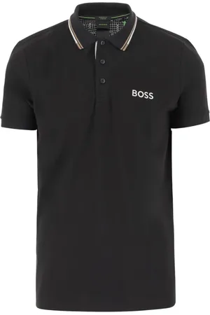 HUGO BOSS Hombre, Camisetas, Negro, Talla: M