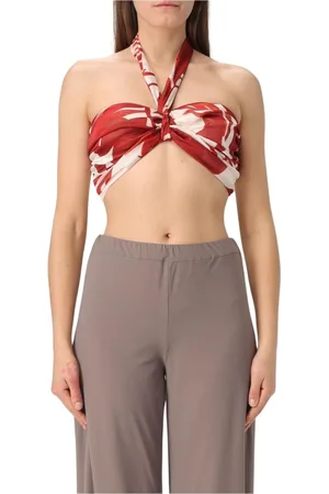 HANITA Mujer, Camisetas, Rojo, Talla: M