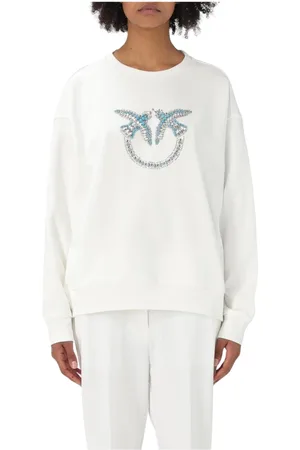 Pinko Mujer, Sudaderas, Blanco, Talla: M