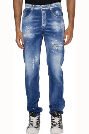 John Richmond Hombre, Vaqueros, Azul, Talla: W32
