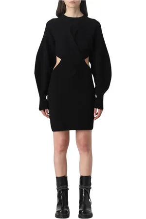 Alexander McQueen Mujer, Vestidos, Negro, Talla: S