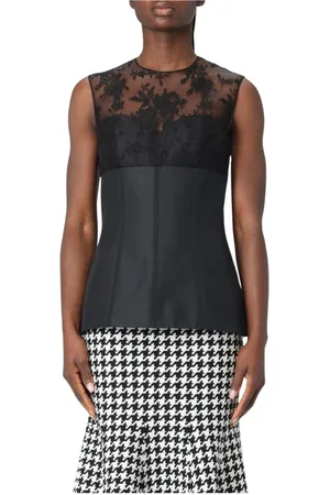 Alexander McQueen Mujer, Camisetas, Negro, Talla: S