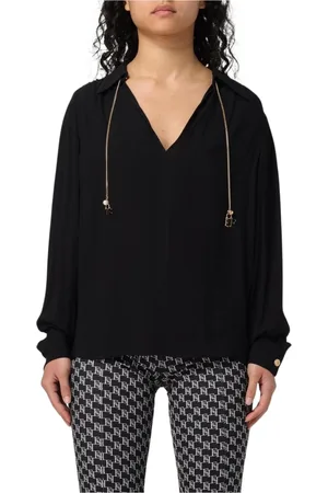 Elisabetta Franchi Mujer, Blusas y Camisas, Negro, Talla: S
