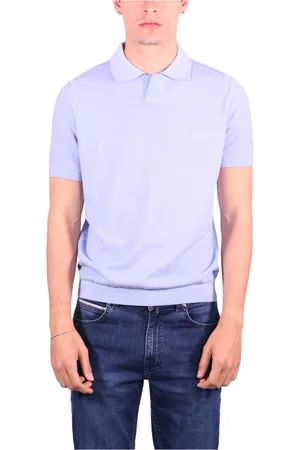 KANGRA CASHMERE Hombre, Camisetas, Azul, Talla: L