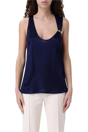 Elisabetta Franchi Mujer, Camisetas, Azul, Talla: S