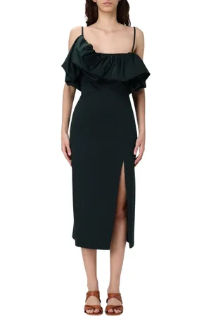 HANITA Mujer, Vestidos, Verde, Talla: M