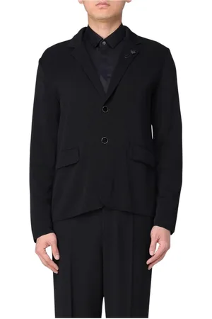 LARDINI Hombre, Chaquetas, Negro, Talla: L