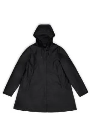 Rains Mujer, Abrigos, Negro, Talla: M