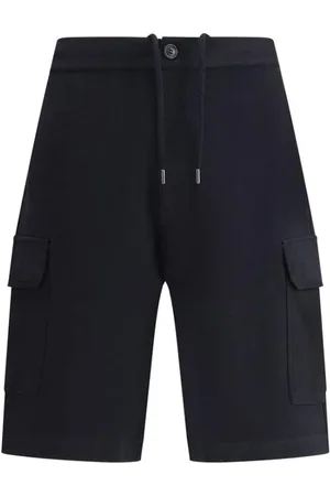 Brunello Cucinelli Hombre, Pantalones cortos, Negro, Talla: S