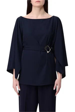 HANITA Mujer, Blusas y Camisas, Azul, Talla: L