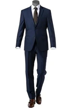 Roy Robson Hombre, Trajes, Azul, Talla: S