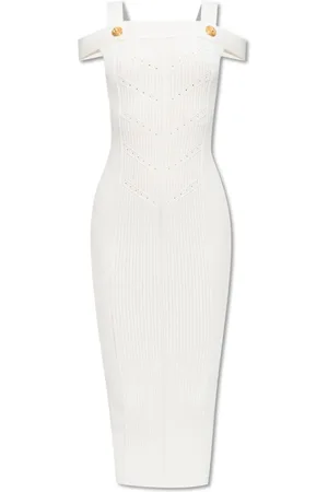 Balmain Mujer, Vestidos, Blanco, Talla: L