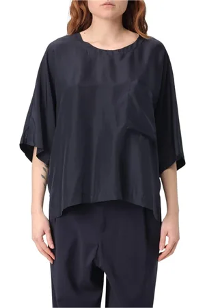 BARENA Mujer, Blusas y Camisas, Azul, Talla: L