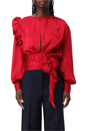 Pinko Mujer, Blusas y Camisas, Rojo, Talla: S