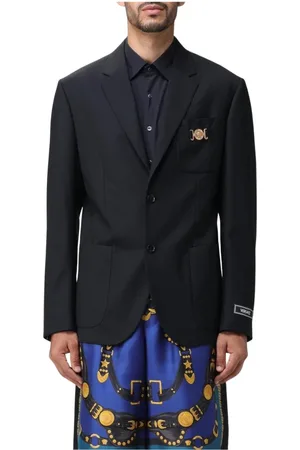VERSACE Hombre, Chaquetas, Negro, Talla: L