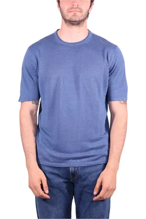 Roberto Collina Hombre, Camisetas, Azul, Talla: 2XL