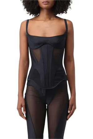 MUGLER Mujer, Camisetas, Negro, Talla: M