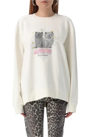 Ganni Mujer, Sudaderas, Blanco, Talla: 2XS