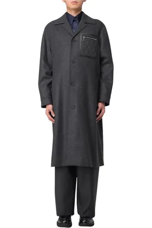 Fendi Hombre, Abrigos, Gris, Talla: M